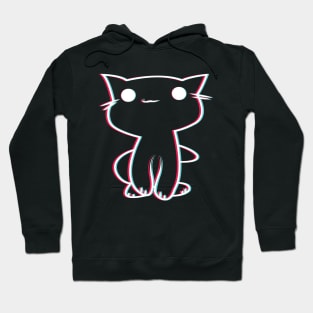 cute glitch cat Hoodie